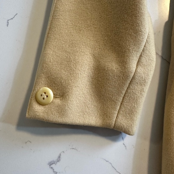 1980s Vintage ESCADA Virgin Wool Blazer Butter Yellow Size Small - Picture 5 of 11